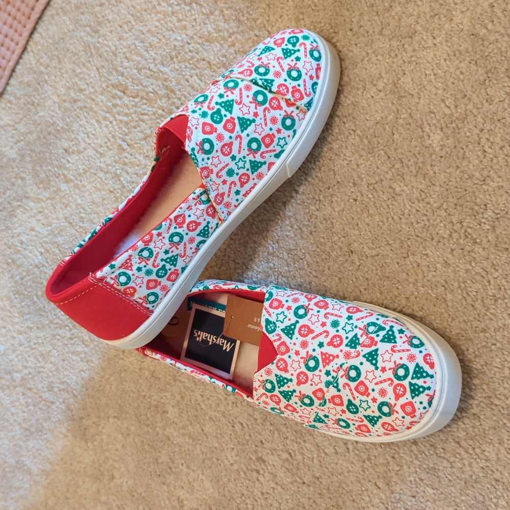 Brand New Tommy Bahama Christmas Memory Foam Slip-On Shoes Women Size 9 View 3